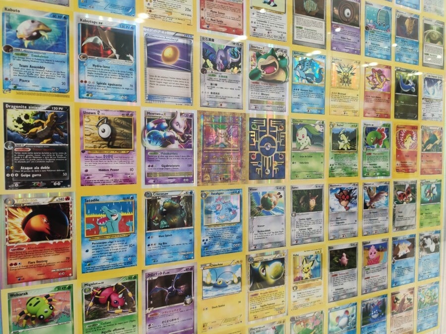 Uncut Pokémon cards