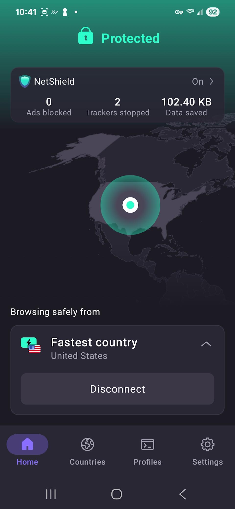 Proton VPN's Android client