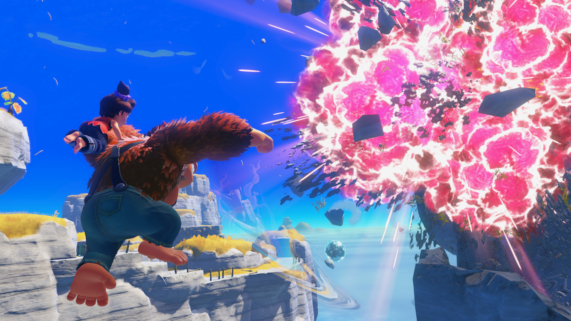 DK making something explode in Bananza