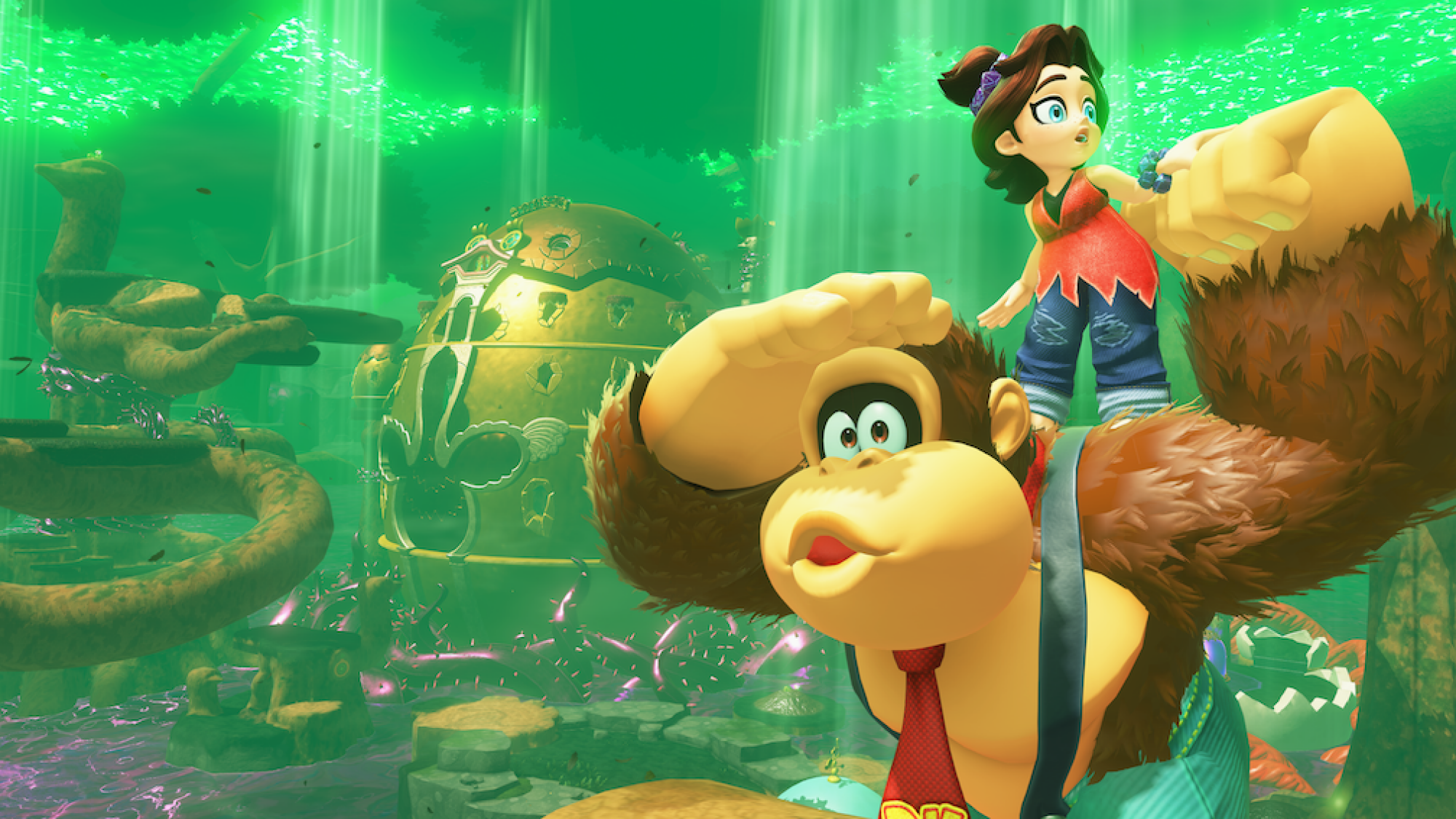 DK and Pauline in a forest