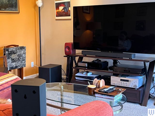 Image may contain: Computer Hardware, Electronics, Hardware, Monitor, Screen, Entertainment Center, TV, and Indoors