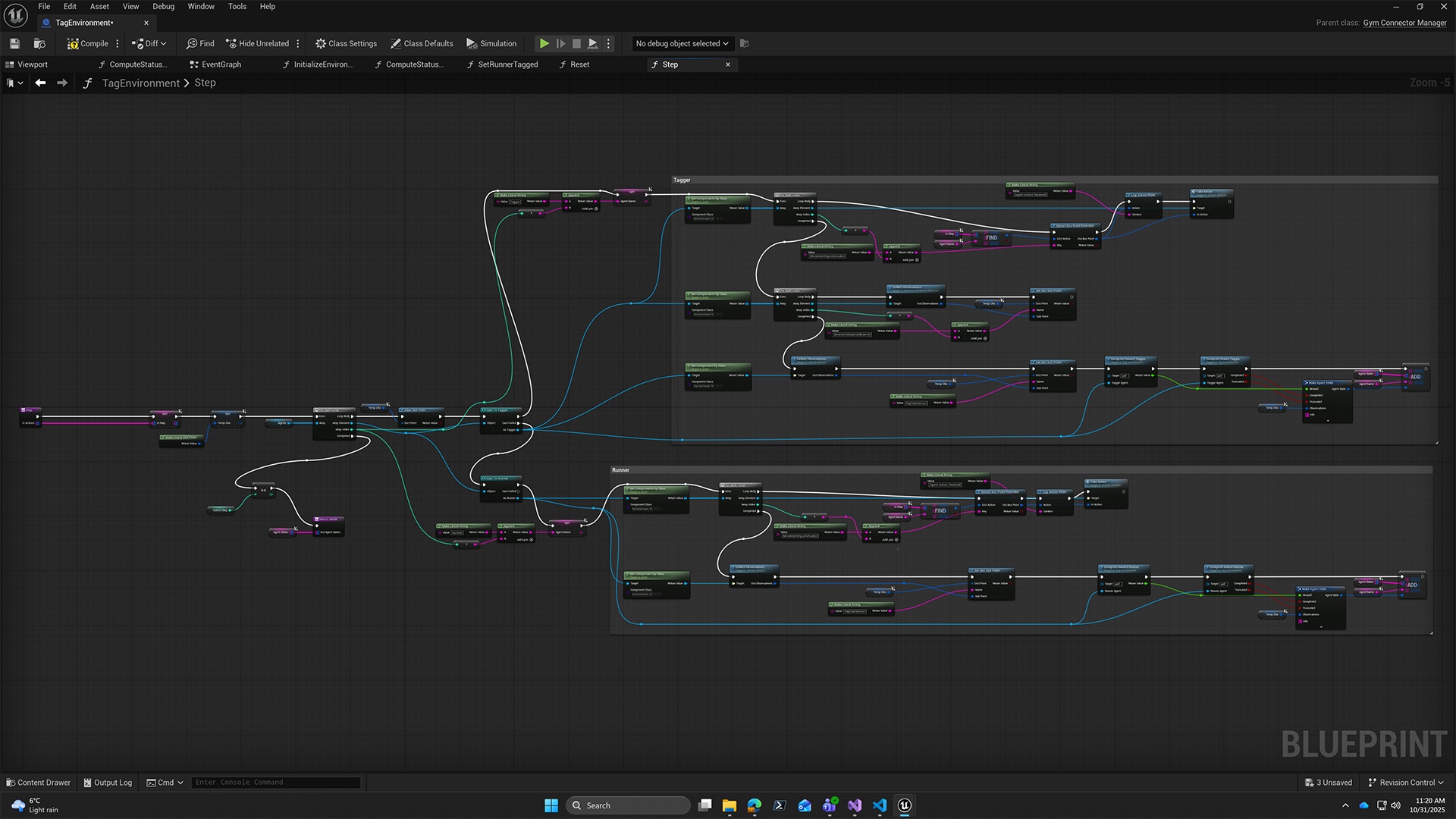 AMD Schola Unreal Engine Blueprints example