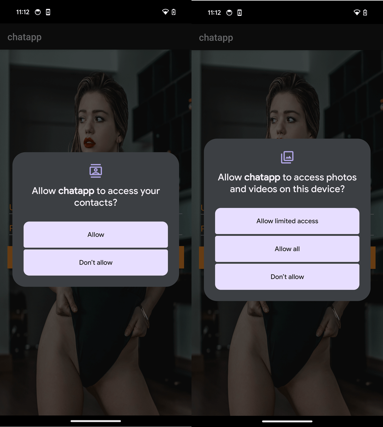 Figure 2. GhostChat requests several permissions upon execution Figure 2. GhostChat requests several permissions upon execution